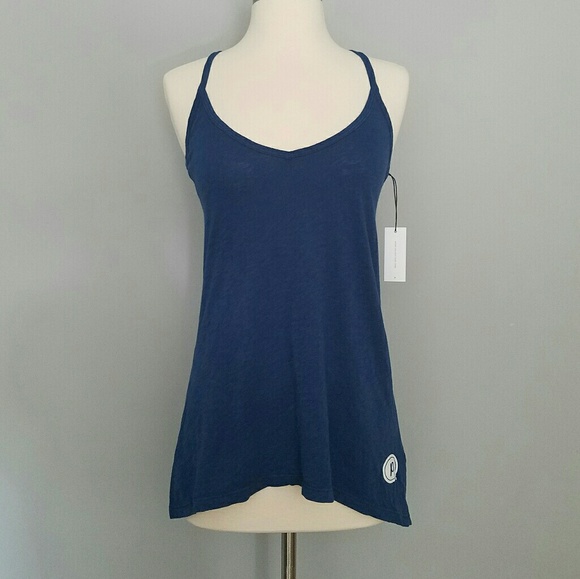 Velvet by Graham & Spencer Tops - Velvet x Pure Barre blue racerback tank
